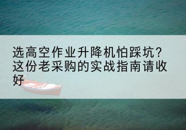 当雄高空作业升降机厂家推荐-选高空作业升降机怕踩坑？这份老采购的实战指南请收好